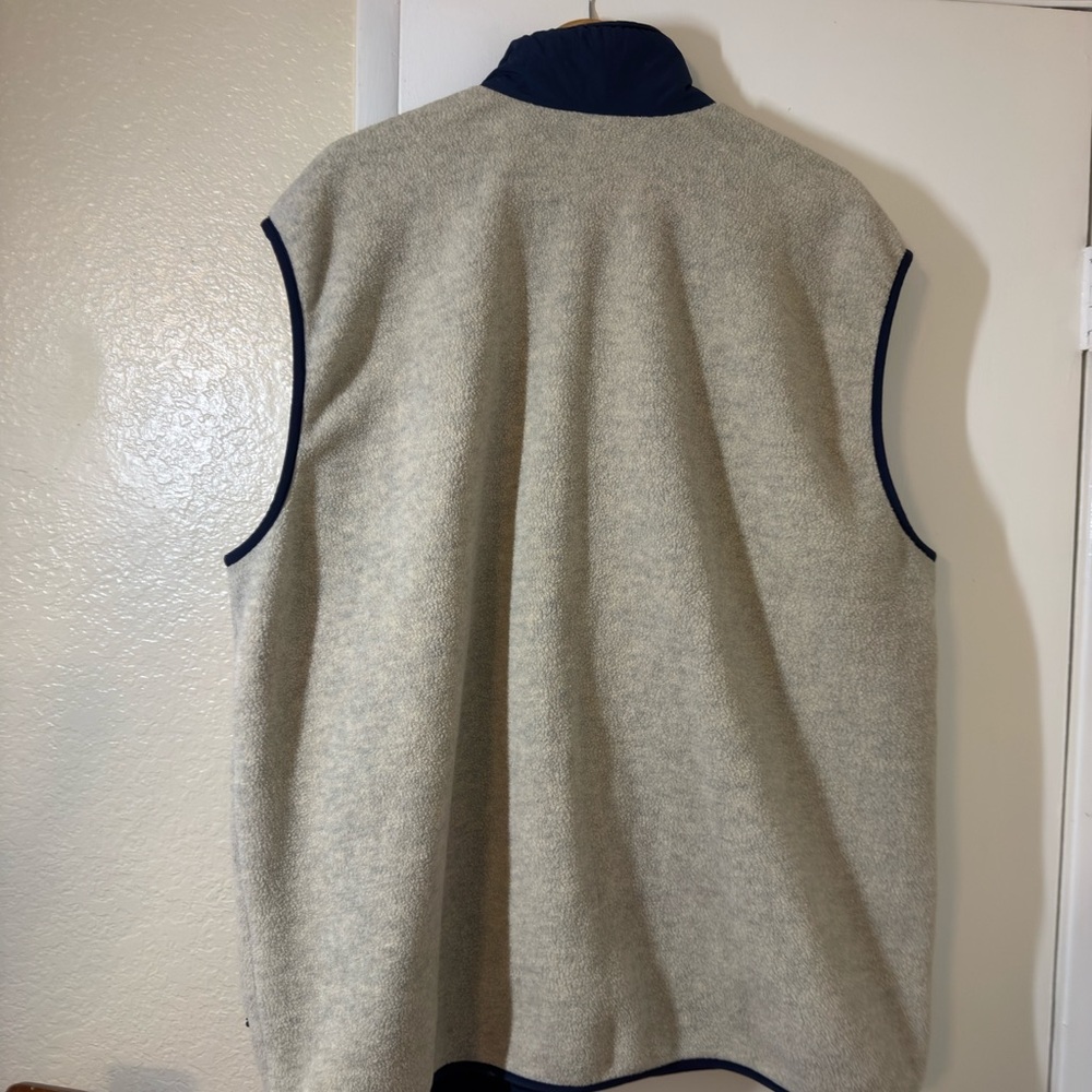 Patagonia Oatmeal and Blue Vest - Picture 2 of 3